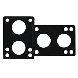 Color: negro LIBAISI 1 par Monopatín Junta de Goma 12 mm Monopatín Junta Longboard Riser Pads Risers Skateboard Shock Pads Black Pieza de patinetas ( Color : Black )
