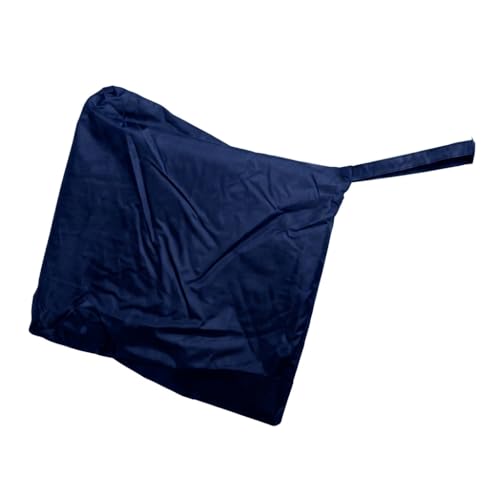 Image of Blue Waterproof Raincoat for Men Long Hooded Rain Wear Free Size Upto XL
