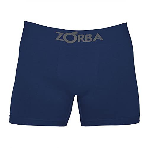 Kit c/ 6 Cuecas Zorba Boxer Seamless 781 Marinho - GG