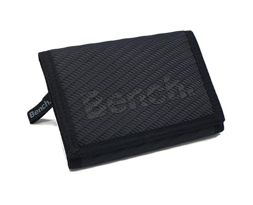 RabamtaGO Collection Klettbörse Bench Geldbörse, Geldbeutel, Portemonnaie, Münzbörse Wallet (M4 Grau)