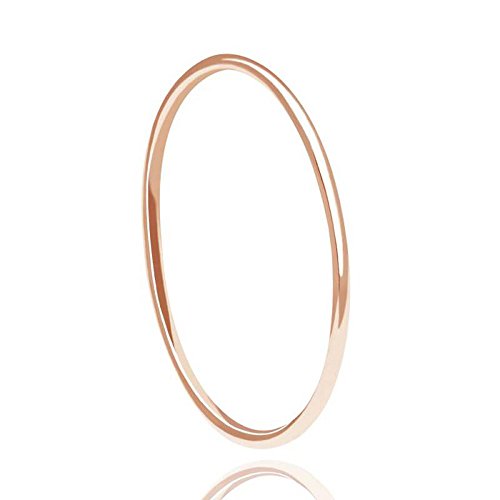 Lemon Grass 1mm Thin Wedding Ring Plain Band Dainty Stacking Ring Solid Sterling Silver 18K Rose Gold Plating