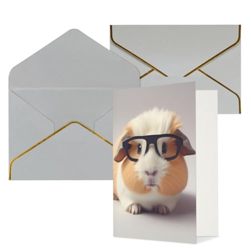 STVYUKL グリーティングカード ライトグレーの封筒付き Thinking of You Card Smiling Happy Birthday 結婚式 招待状 空白のメモカード あらゆる機会に 4x6