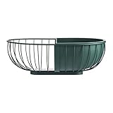 [Unique & Stylish Design]La construcción de alambre de la bandeja de servicio de onda permite una buena circulación de aire, evita que las frutas sobre-maduración debido a la acumulación de etileno. diseño de gran apertura, mantiene la fruta veggie fresco, mejor y sin esfuerzo para limpiar. Mientras tanto, el diseño del marco hueco es exquisito y ventilado, no sólo puede ver fácilmente los objetos, sino que también puede acceder rápida y fácilmente a los artículos de almacenamiento.