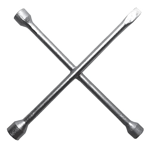 Chave de Roda Em Cruz 17, 19, 21mm + Ponteira