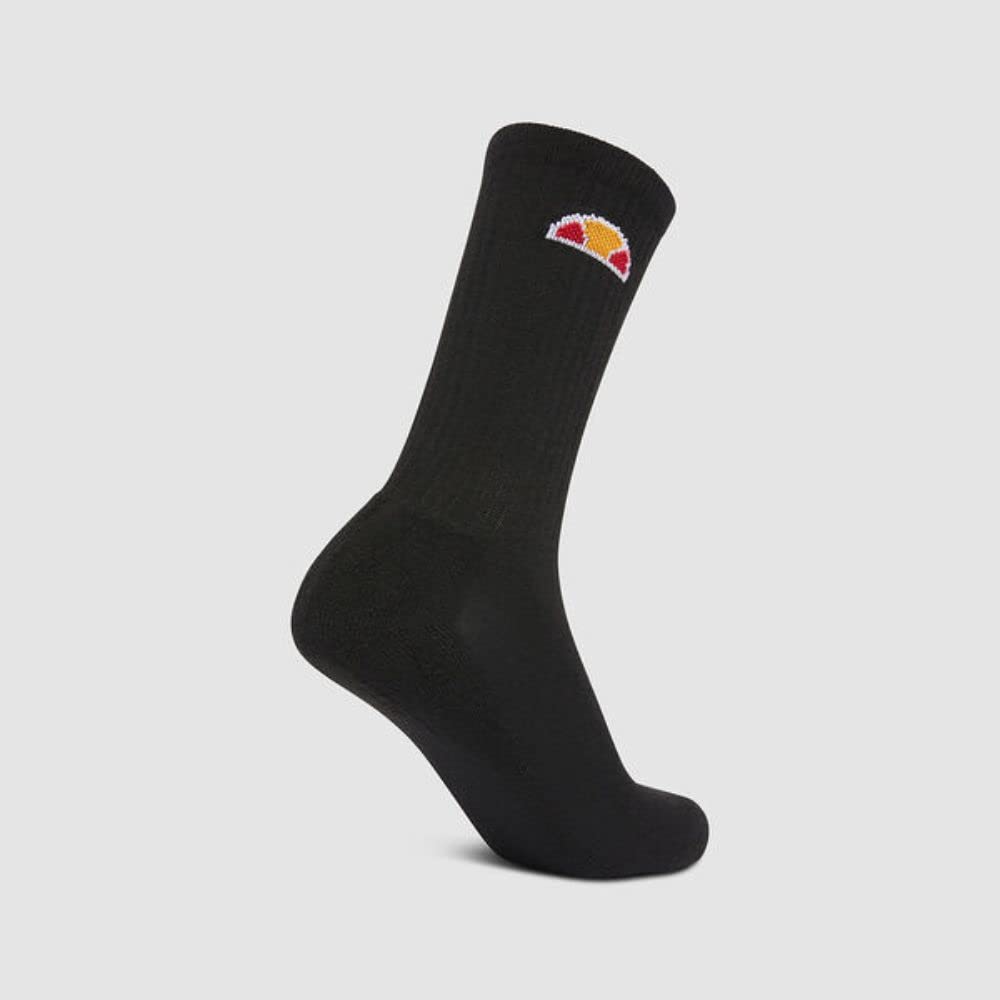 ellesse Tisbi Socks Black 3 Pack UK Size 3-5.5