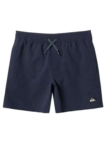 Quiksilver Everyday Solid Volley 14", Bañador para Niño, Total Eclipse, 12 Años