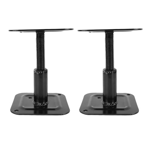 Gato de piso ajustable Alomejor, gato de tornillo mini de acero, paquete de 2 unidades, recorrido de 4-5/8 a 8 pulgadas, capacidad de 1000 lb, para soporte temporal en RV, barco, sótano, porche y cubierta