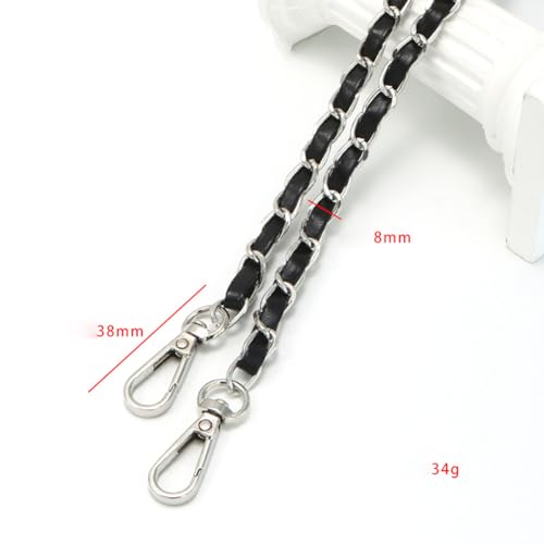 ccHuDE 2 peças de 120 cm de couro sintético correias de corrente de ombro transversais alças de subs