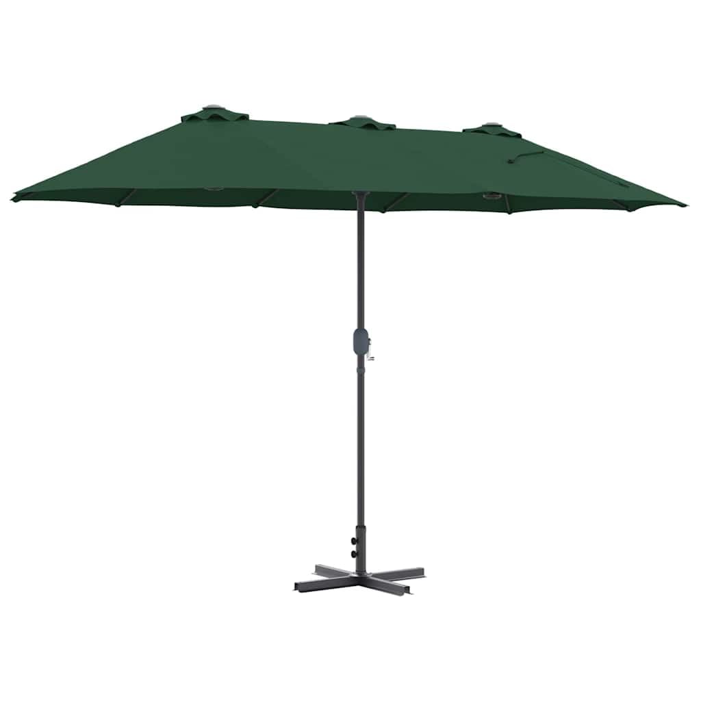 SYDE Zielony parasol ogrodowy 370 x 197 x 239 cm