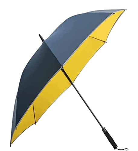 Parasol Parasole Wiatroszczelny Lekki Automatyczny duży parasol golfowy Wiatroszczelna wodoodporna ciężka wytrzymałość klasycznego parasola Parasol Kobiet i Mężczyzn (Color : B, Size : 35inch)