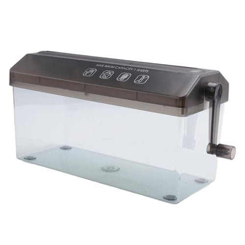 Buhdjfnke Trituradora de Papel de Escritorio Manual Mini Herramienta de Corte Manual Máquina Trituradora de Documentos A4 para el Hogar