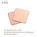 MECCANIXITY Heatsink Copper Sheet Shim 15mm x 15mm x 0.5mm Thermal Conductive Heat Sink for Electronic Chip Cooling Pack of 6