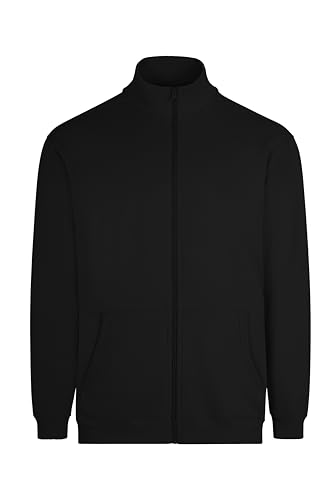 Sweat Mukua SZ270U noir avec fermeture éclair veste décontractée unisexe taille XXL