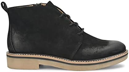 Comfortiva Women's Rebeca Italian Suede Slip-Resistant Ankle Boots with Side Zipper rain, Black, 8.5 | Image 2