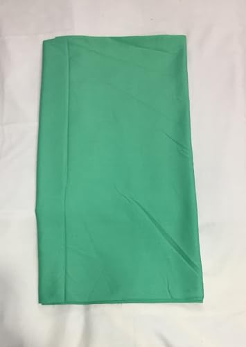 Image of BKRKJ Women's Lizibizi Cotton Unstitched Dress Material Plain Fabric by Meter for Sewing Suit,Salwar,Blouse,Shirt,Kurta,Pyjama,Pathani,Kameez,Chudidar,Patiyala (Light Rama Green 10, 3 Meter)
