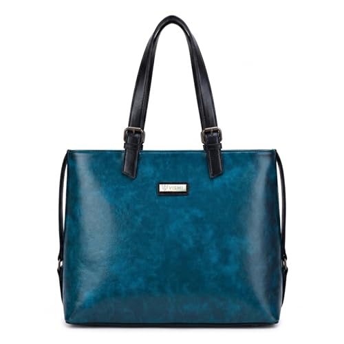 Image of VISMIINTREND Stylish Leather Office Laptop Tote Bag for Women| Shoulder Work Hand Bags for Women | College Bag for Girls | Fits 13 inch,14 inch, 15.6 inch Macbook Laptops