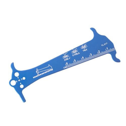Qsvbeeqj Indicadores de desgaste de cadena de bicicletas, herramienta de reparación de cadenas, regla de medición de calibre de cadena de ciclismo, regla de medición