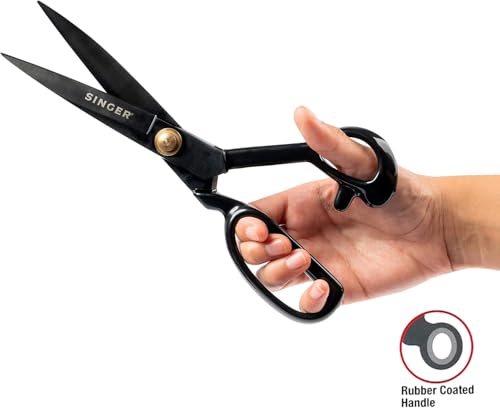 Image of SINGER 11-Inch Professional Tailor Scissors - Heavy-Duty Stainless Steel Blades | Ideal for Fabric, Leather, Denim & Upholstery (Scissor 11 Inch)
