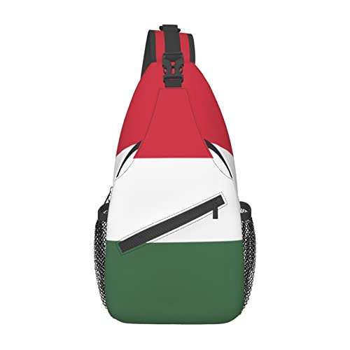 Mochila Bandolera Unisex Negra de Moda para Senderismo miniatura 2