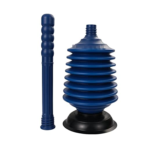 Desatascador de inodoro manual, succión al vacío, limpiador de tuberías y desagües, bomba para inodoro y fregaderos miniatura 1
