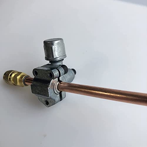 R134A A/C Refrigerant Freon Charge Hose With Gauge Set Bpv31 Bullet Piercing Tap Valve Kits R134A Can To R12/R22 Port Ac 1/2 Replace Universal Retrofit Valve Kit For Ac/Hvac System (Gauge A) #TOP4