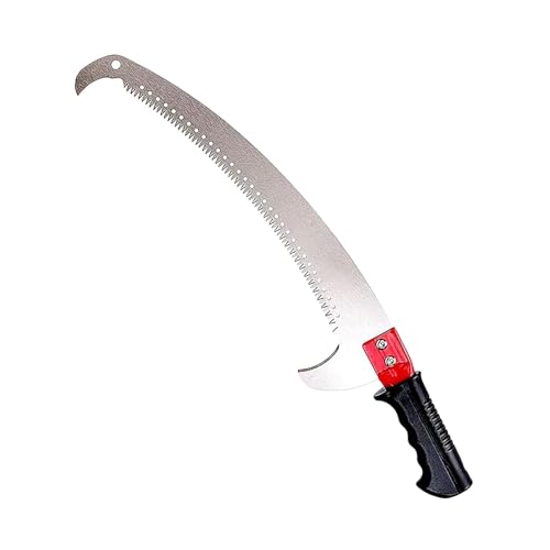 Image of Cinagro Pruning Saw with Curved Blades, Comfortable Grip Handle, Triple-Cut Razor Teeth, Heavy Duty with Pole Fixing Slot, Hand Saw, Professional Pruning Saw with Hook, Rust Resistance, Tree Cutter