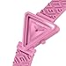 GUESS Pink Triangle Silicone Analog Watch