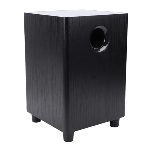 VELATEMOR Aktiver 6,5-Zoll-Subwoofer, 100-W-Passivbasslautsprecher mit Tiefem Bass für Heimkino und Fernseher, Plug-and-Play, Kompaktes Heimaudio