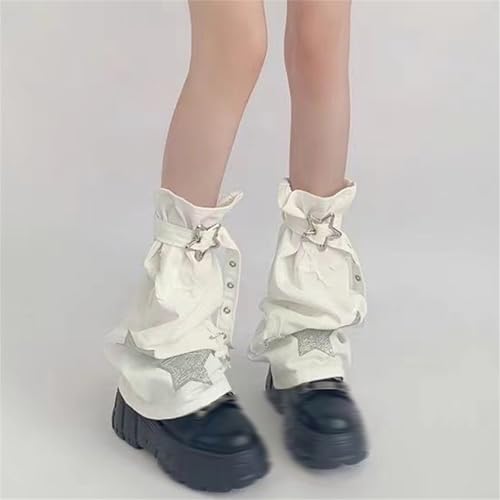 Image of Sup-Coente Gothic Flare Leg Warmers for Women Punk Goth Steampunk Y2k Emo Grunge