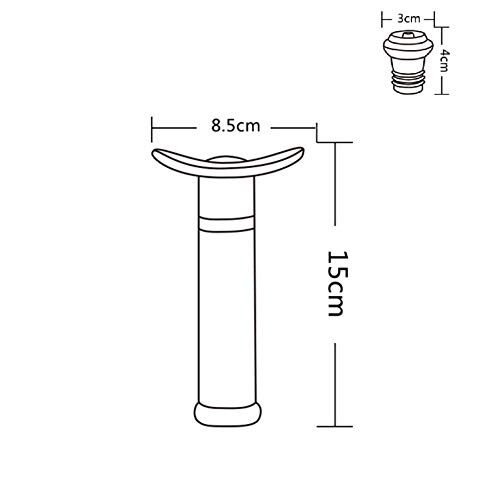Pompa Sottovuoto Per Vino Con 4 Tappi - Kit Conservazione Vino Con Versatore E Tagliacarte
