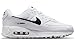 Nike Women's Air Max 90 Shoe, White/White/Black, 7.5