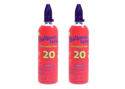Balloon Time Mini Helium Tank – Portable Balloon...