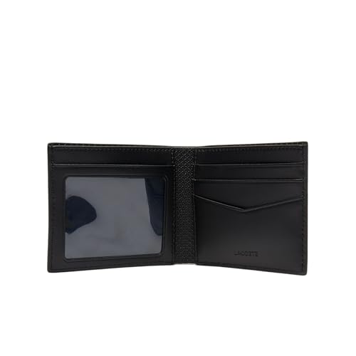 Lacoste Men's Chantaco Small Billfold Wallet & ID Case, Black, One Size2