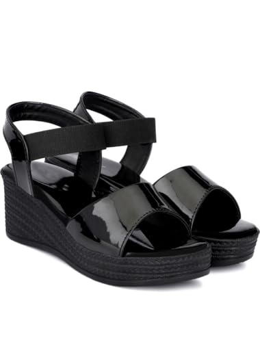 Image of WUGATTI Women's Synthetic Slip-On Comfortable, Trendy & Casual Wedges Sandal