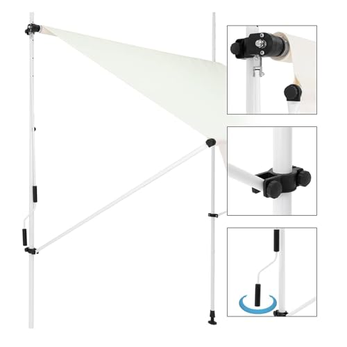 Store de terrasse rétractable pour bloquer les UV et la chaleur sur le balcon - 8