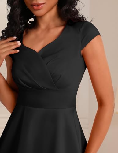 Bbonlinedress Womens 1950s Vintage Summer Cocktail Dress 50s 60s Retro Rockabilly Tea Party Swing Dress3