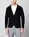 [BLANKNYC] Mens Luxury Clothing Modern Interpretation Wool Blend Blazer Jacket, Comfortable & Stylish Coat, Paint It Black, Medium