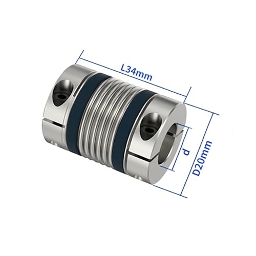 Accouplement d'arbre moteur flexible CNC soufflet aluminium joint universel cardan