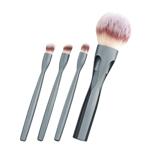 Juego de pinceles de maquillaje, 4 en 1, cerdas magnéticas, para sombra de ojos, juego de pinceles para maquillaje, para mujeres y principiantes, hogar, oficina, viajes, exteriores, vacaciones