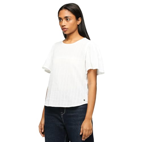Image of Pepe Jeans Women's Cotton Regular Fit T-Shirt