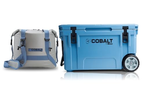 Cobalt 55 Quart Cobalt Blue Cooler + Soft Sided Cooler Tote
