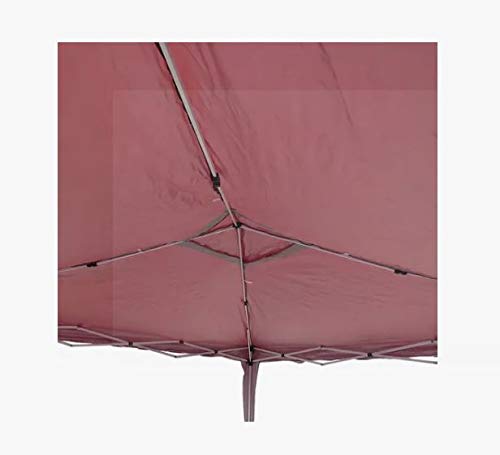 Tenda Gazebo Barraca com 2 Paredes 3x3 Sanfonado Articulada Desmontável Praia Camping Bordô