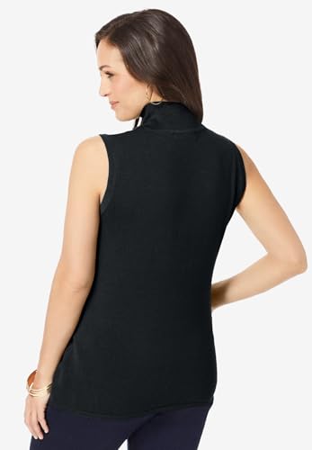 Jessica London Women's Plus Size Fine Gauge Mockneck Sweater2