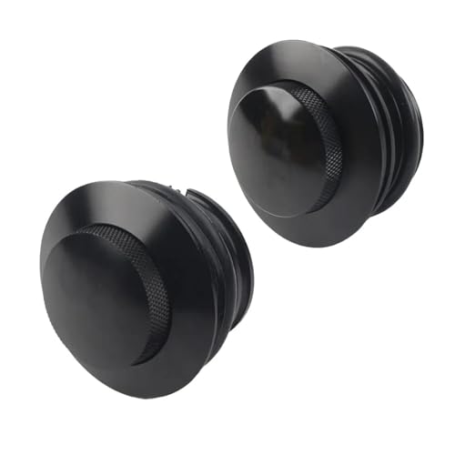 Bouchon de réservoir d'essence noir et argent ventilé pour moto Harley Dyna Softail