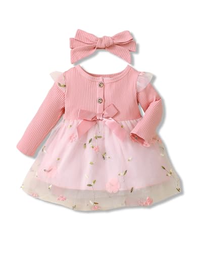 Image of Baby Girl Dresses Clothes Infant Newborn Plaid Tutu Tulle Dress Party Birthday Princess Flower Dresses for Girls
