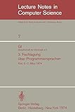 m rzymskie to ile  GI - 3. Fachtagung ??ber Programmiersprachen: Gesellschaft f??r Informatik e.V., Kiel, 5.-7. M??rz 1974: Gesellschaft für Informatik e.V., Kiel, 5.-7. ... Notes in Computer Science (7), Band 7)