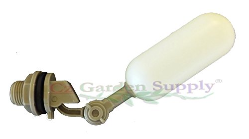 Mini Float Valve Kit with Adjustable Arm for Ponds, Chickens, Aquariums, Aquaponics, Aquaculture, Hydroponics Tank Reservoir. Made of Tough, Precision PVC (1/2" NPT Male)