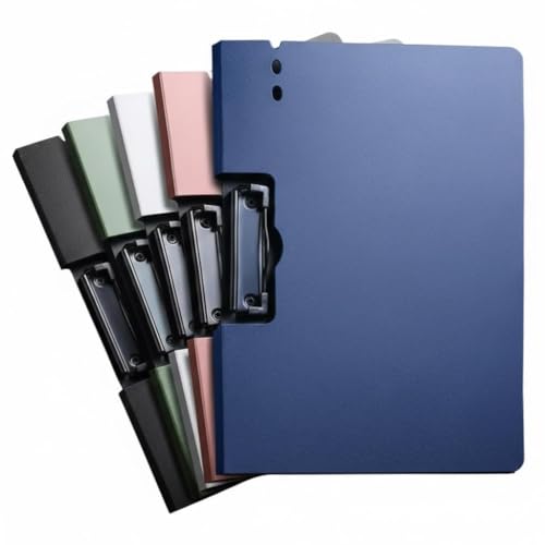 Image of Sumiko A4 Clipboards Pack of 2 | Multi-Functional File Folder Clip Board for Students, Office, Artists & Professionals | Sturdy Writing Pad with Strong Clip - Navy Blue and Sky Blue