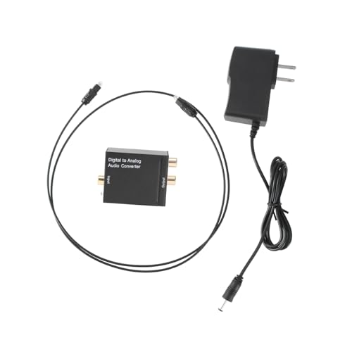 Housoutil Digital to Analog Optical Audio Converter to R Converter for Tv and DVD Supports Spdif Input Compact Design for Easy Installation and Sound Quality