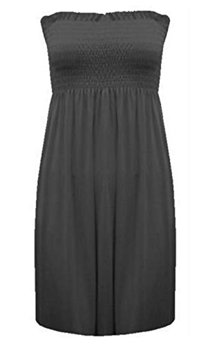 Damen Trägerloses Bandeau-Kleid aus Jersey...